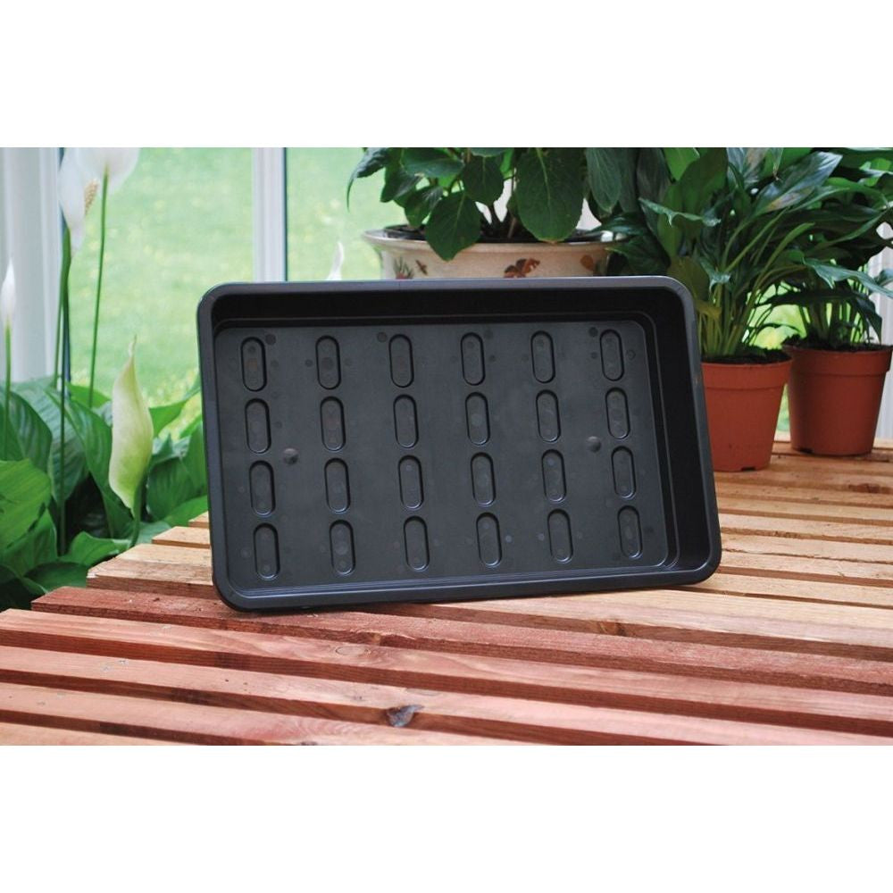 Garland podmiska plast Midi Garden Tray Black 37.5x23x6 cm pohled zepředu
