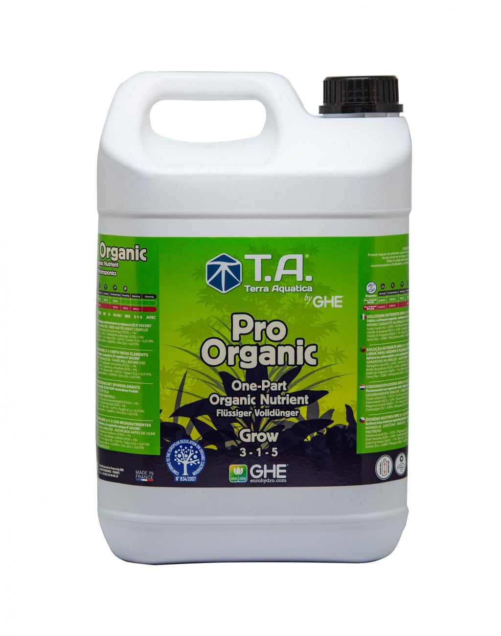 Terra Aquatica Pro Organic Grow 10 l zijaanzicht