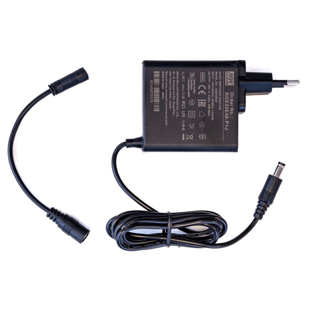 SANlight FLEX II GST30 strømforsyning med adapter (AI2022) frontvisning