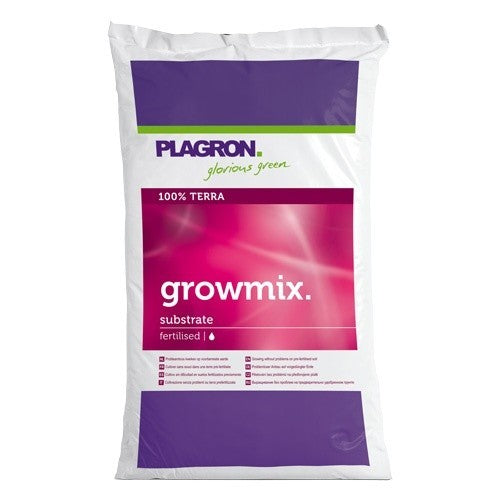 Plagron Growmix 25 l, pěstební substrát s perlitem boční pohled