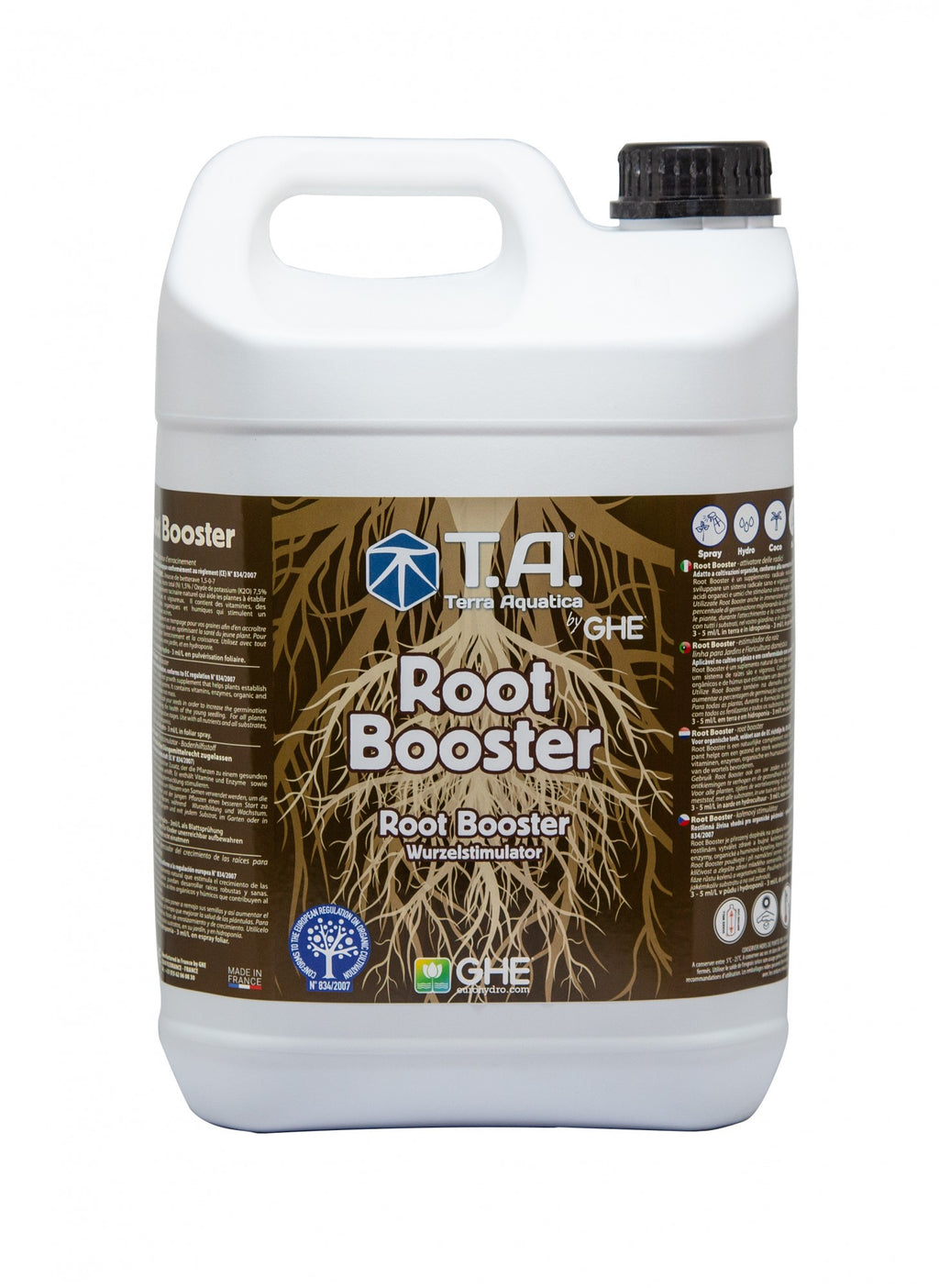 Terra Aquatica Root Booster Organic 5 l boční pohled