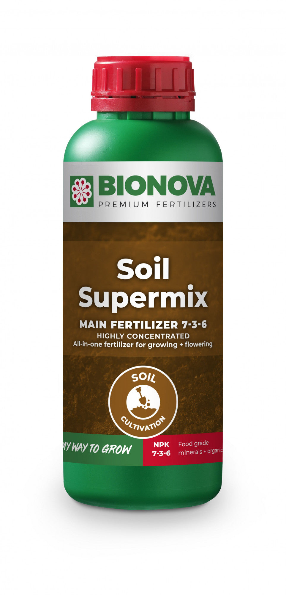 BioNova Soil Supermix 1 l boční pohled