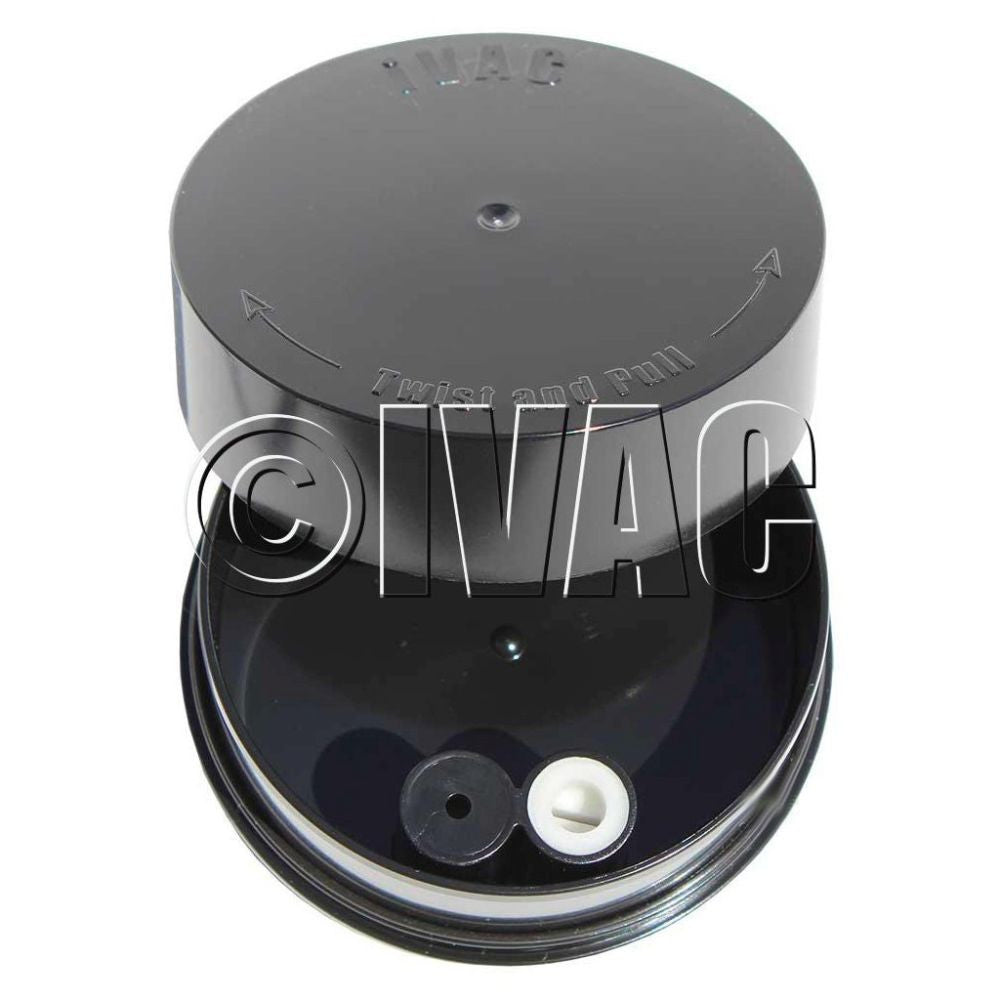 TightVac iVac 60 ml, luftdichter Behälter Weiß zweite Seitenansicht