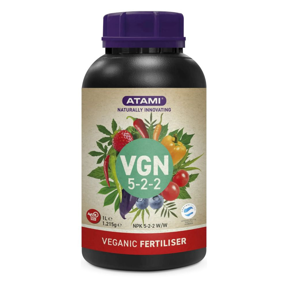 Atami VGN 5-2-2 Vegan hnojivo na růst 500 ml pohled zepředu