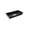 Garland plastic saucer Titan Garden Tray Black 100x55x15 cm front view