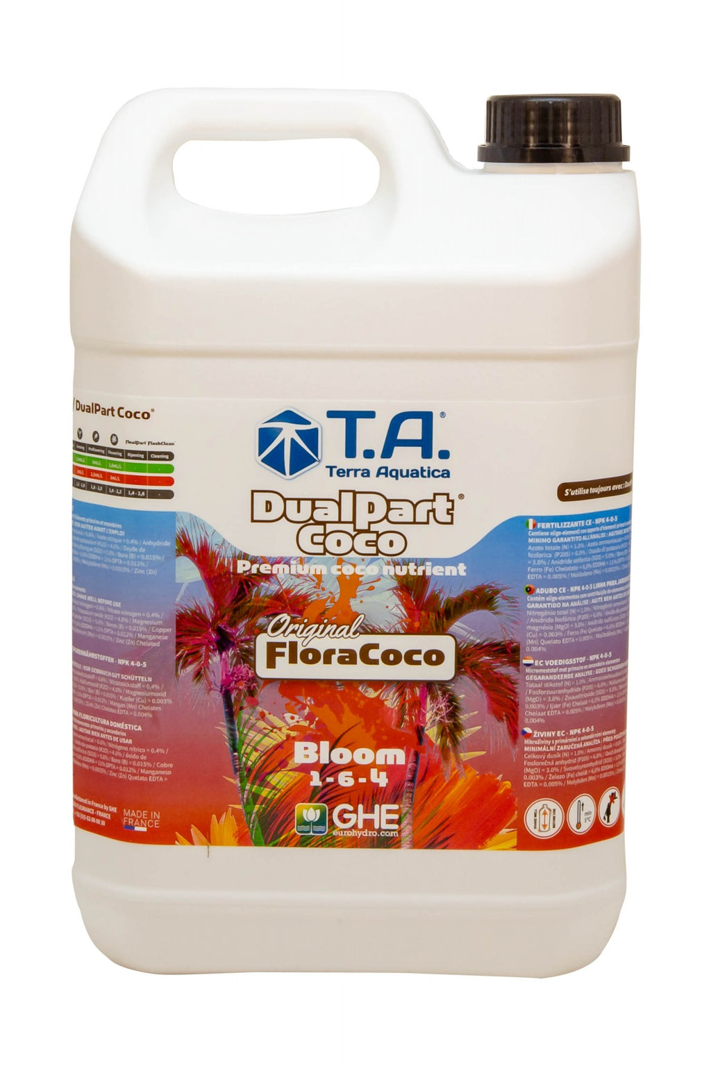 Terra Aquatica DualPart Coco Bloom 5 l boční pohled