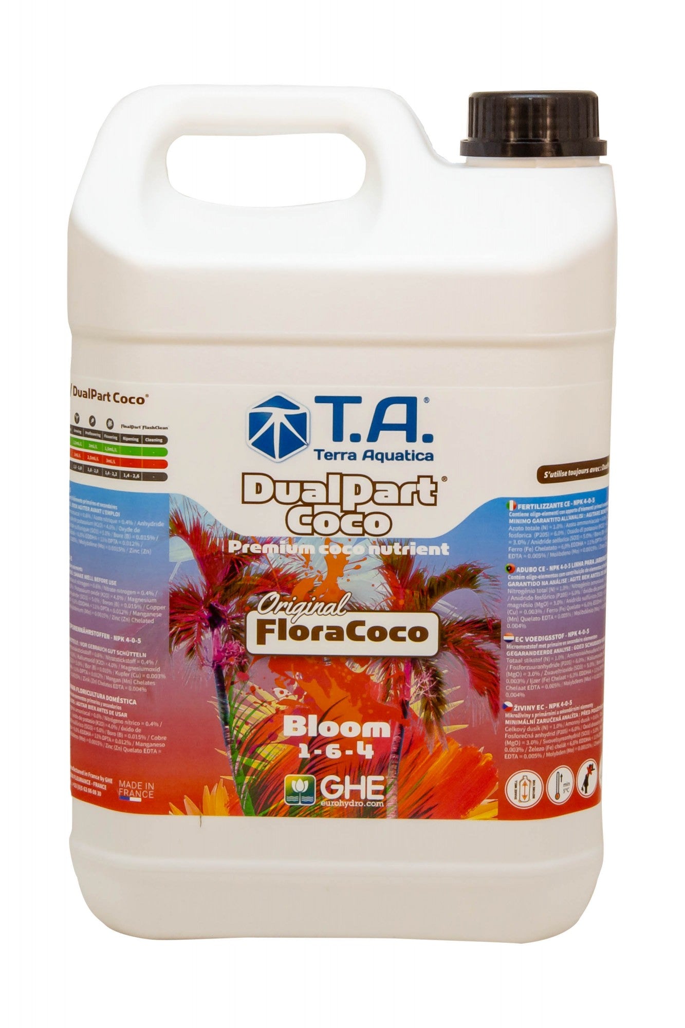 Terra Aquatica DualPart Coco Bloom 5 l boční pohled