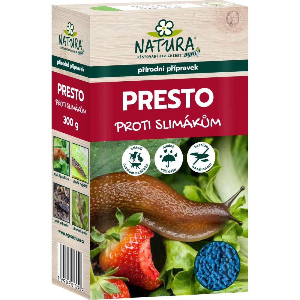 AGRO Natura Presto na slimáky a plzáky 300 g pohled zepředu