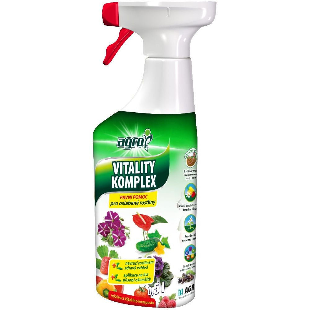 AGRO Vitality Komplex sprej 500 ml, RTU rozprašovač pohled zepředu