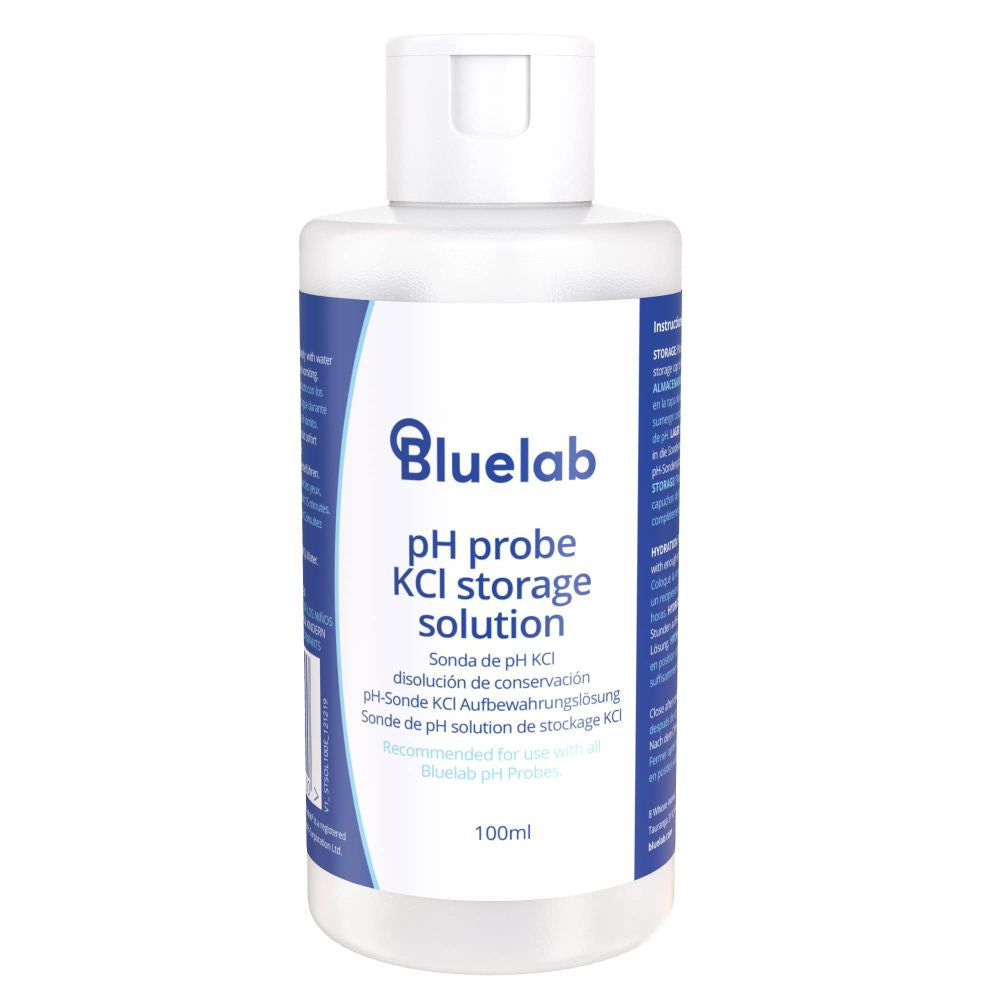 Bluelab KCl 100 ml, uchovávací roztok pohled zepředu