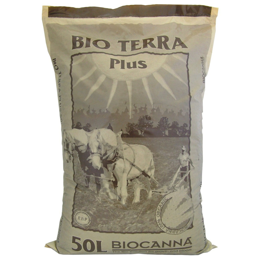 BioCanna Bio Terra Plus 50 l, organický substrát pohled zepředu
