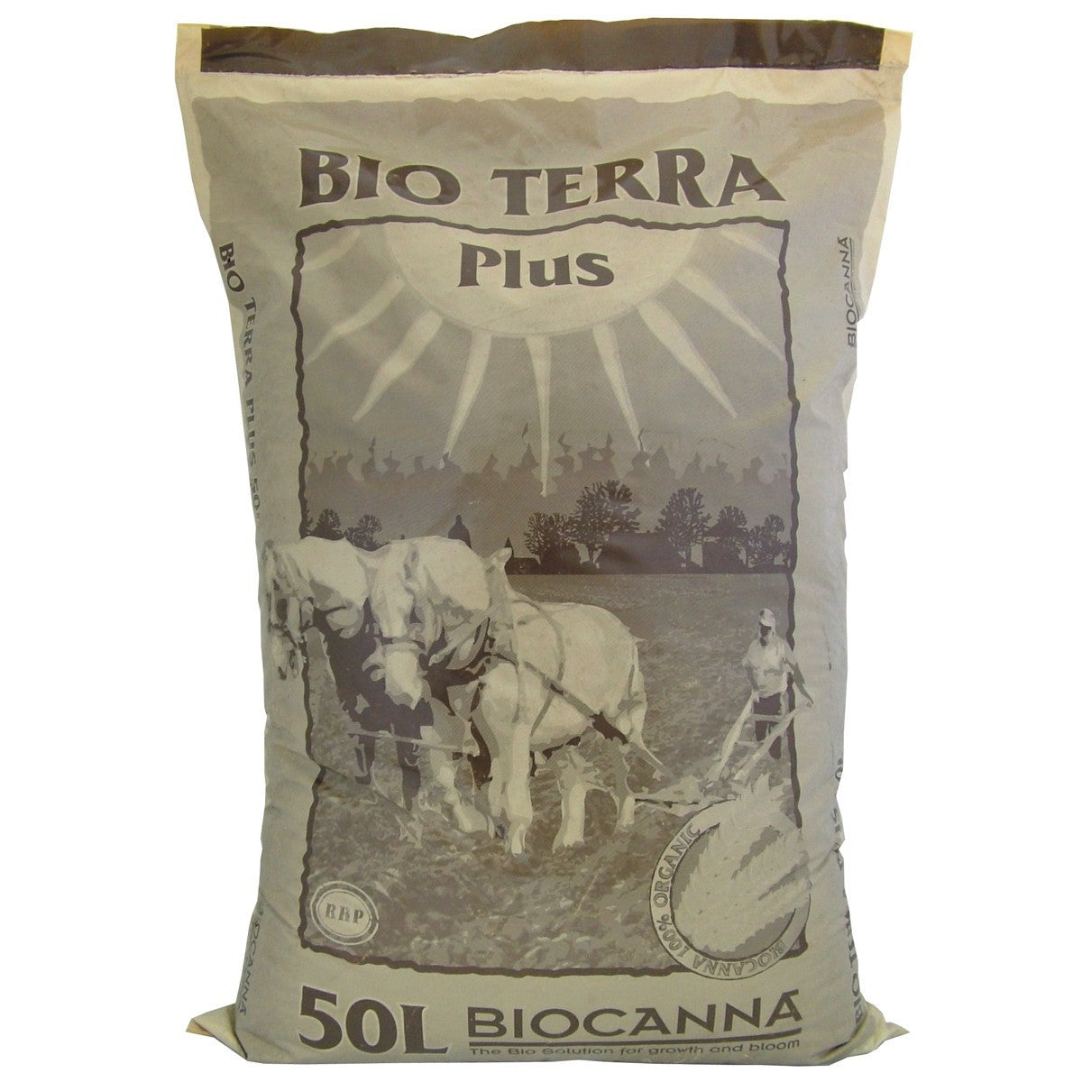 BioCanna Bio Terra Plus 50 l, organický substrát pohled zepředu