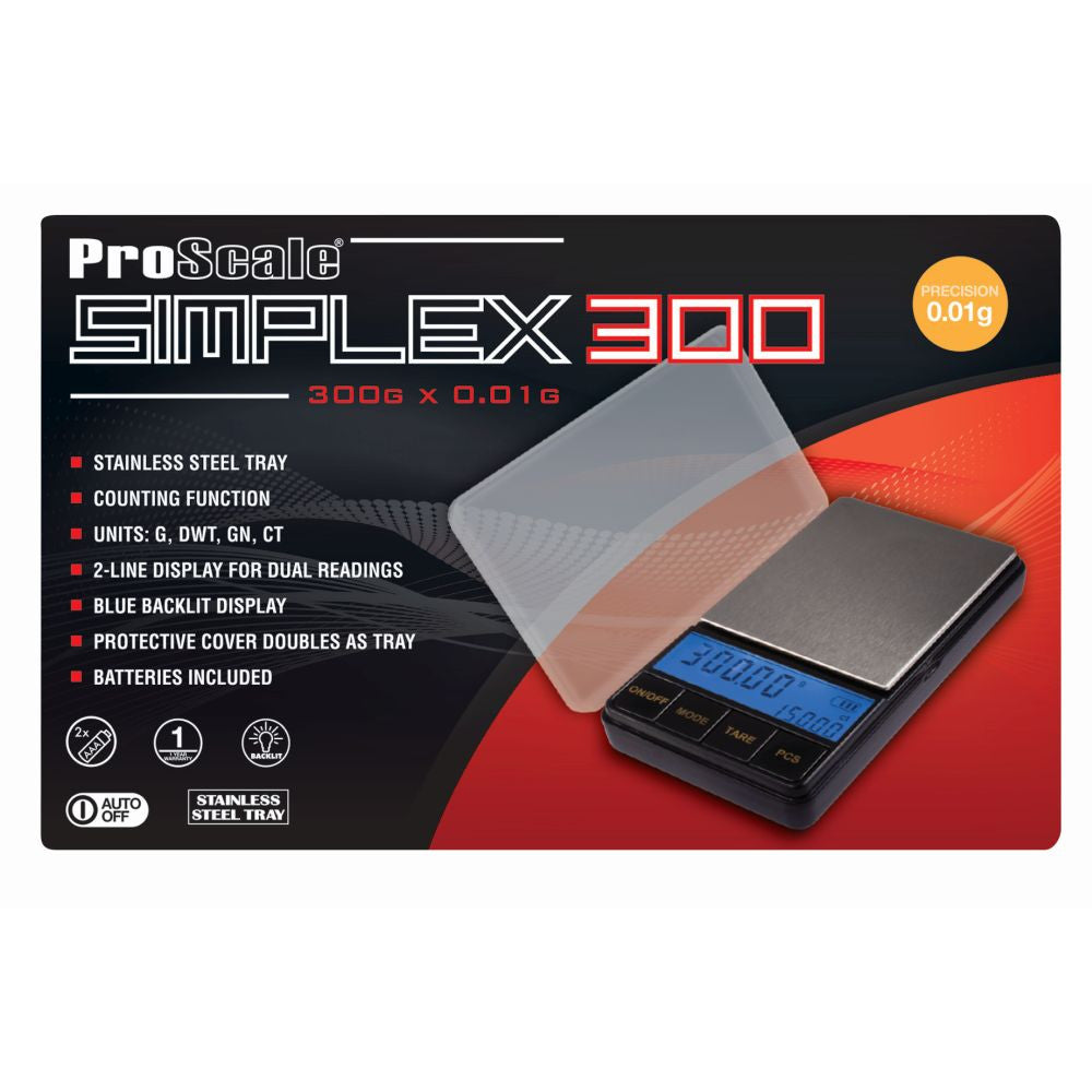Digitální váha Proscale - Simplex 300 g x 0.01 g druhý boční pohled