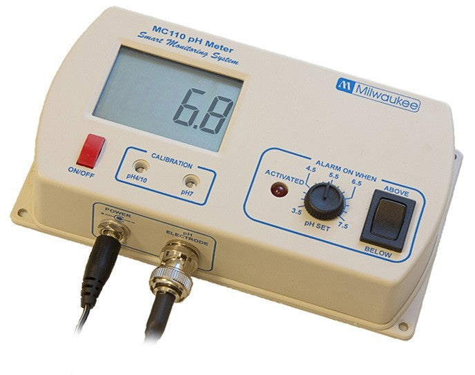 Milwaukee MC110, pH monitor boční pohled