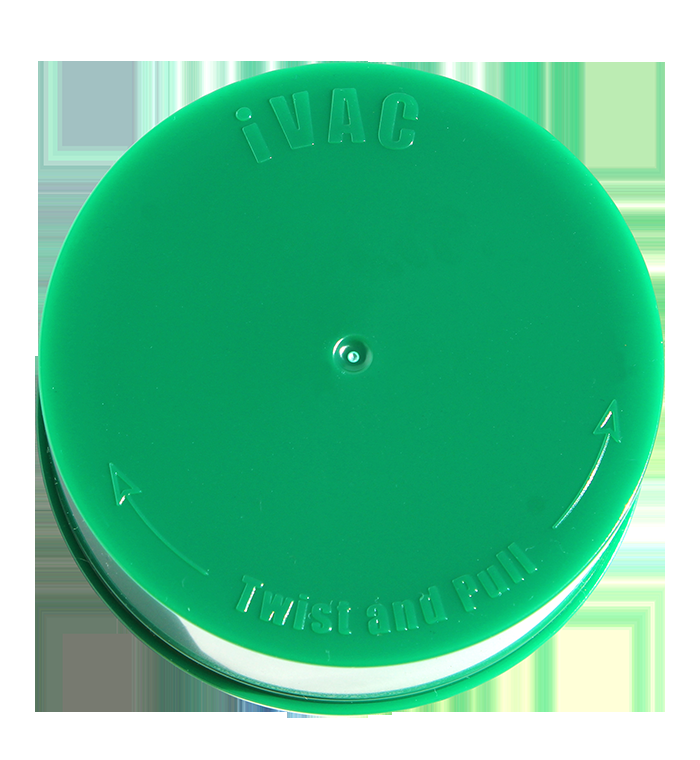 TightVac iVac 60 ml, vzduchotěsná dóza Zelená boční pohled