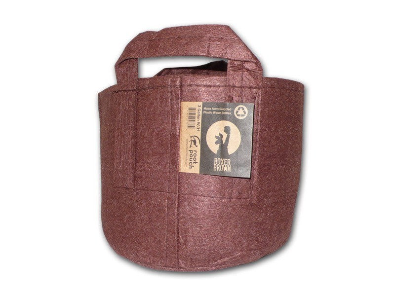 Root Pouch Boxer Brown květináč textilní 43x38 cm - 56 l boční pohled