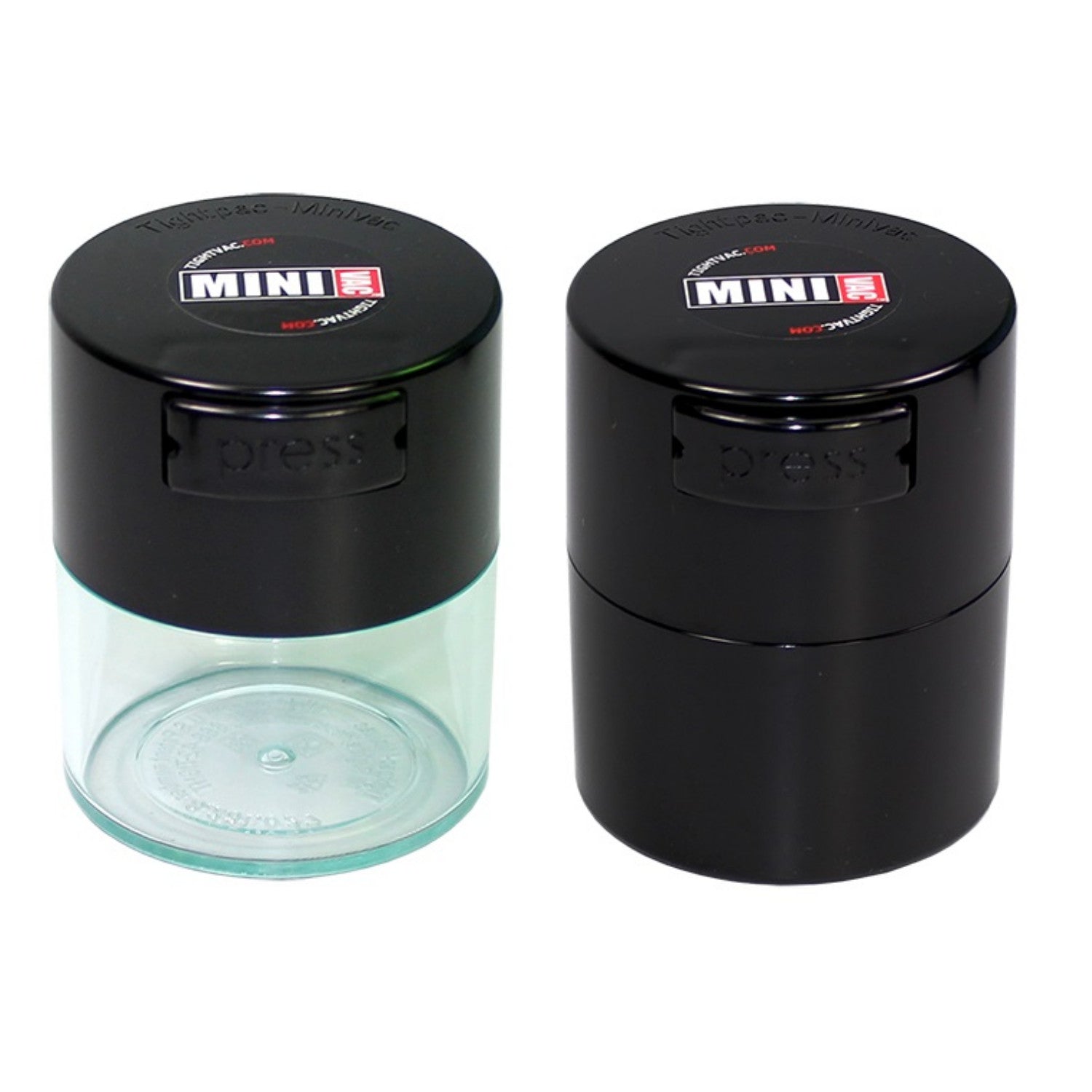 TightVac MiniVac 120 ml, vzduchotěsná dóza průhledná pohled zepředu