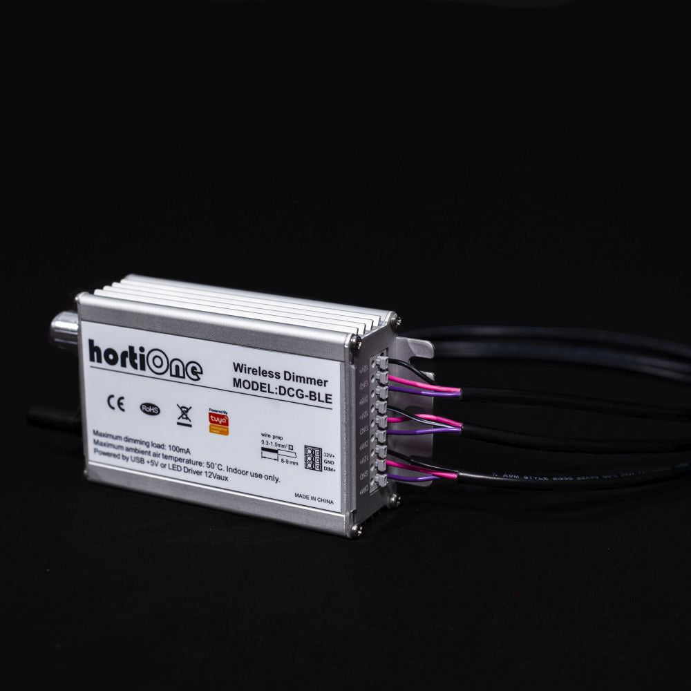 HortiONE LED dimmer Knot/Bluetooth for 1-3 lamper sidevisning