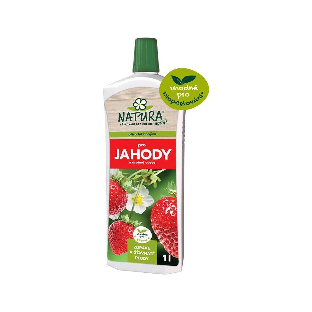 Agro Natura - Jahody a drobné ovoce 1 l pohled zepředu