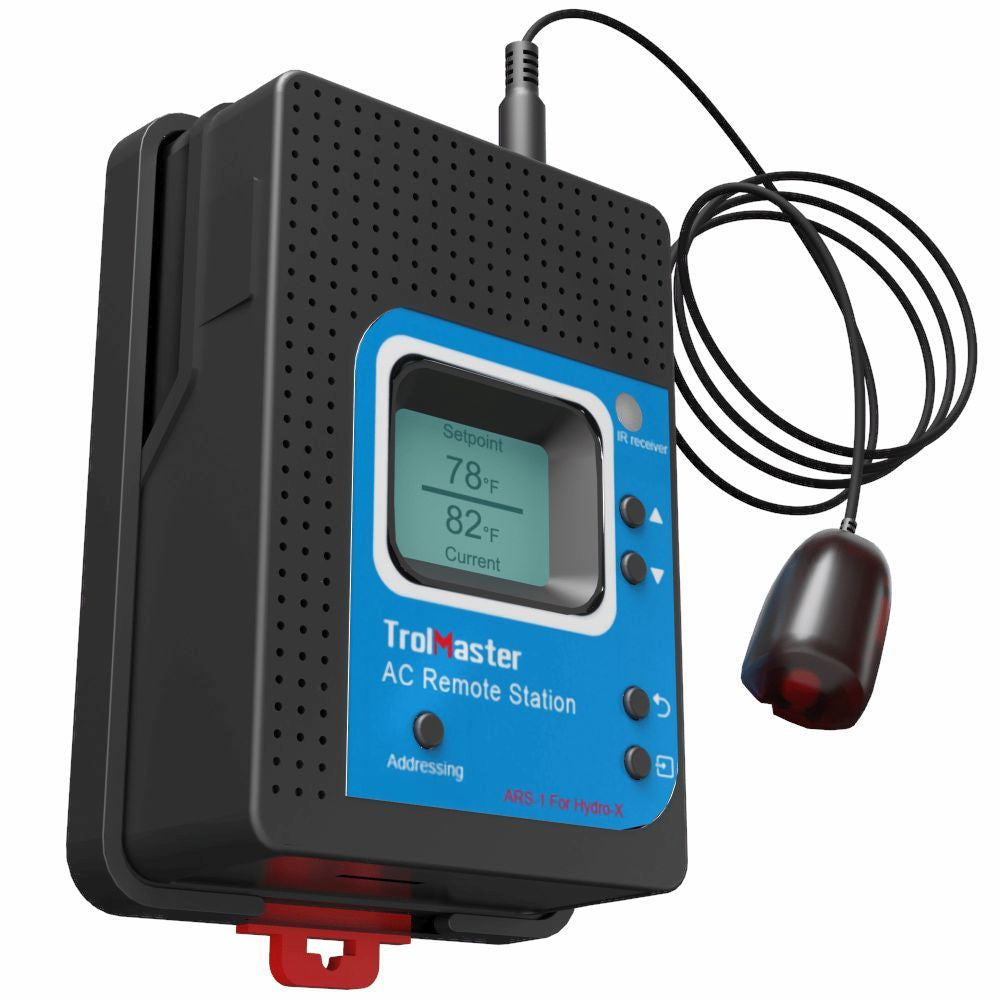 Trolmaster AC Remote Station, univerzální dálkový ovladač pro jakoukoli dálkově ovládanou klimatizaci (ARS-1) pohled zezadu