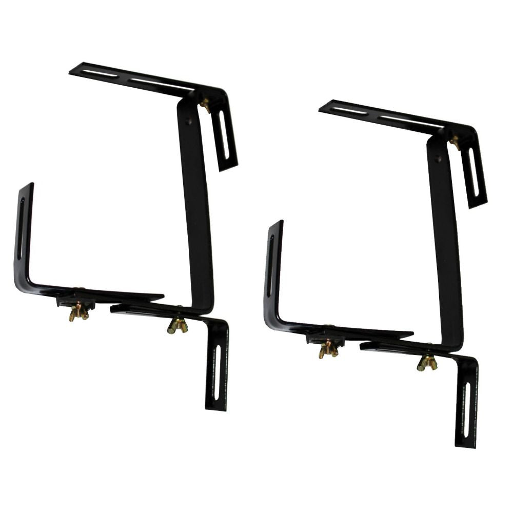 Plastkon držák na truhlík kovový Balconera Černá pohled zepředu