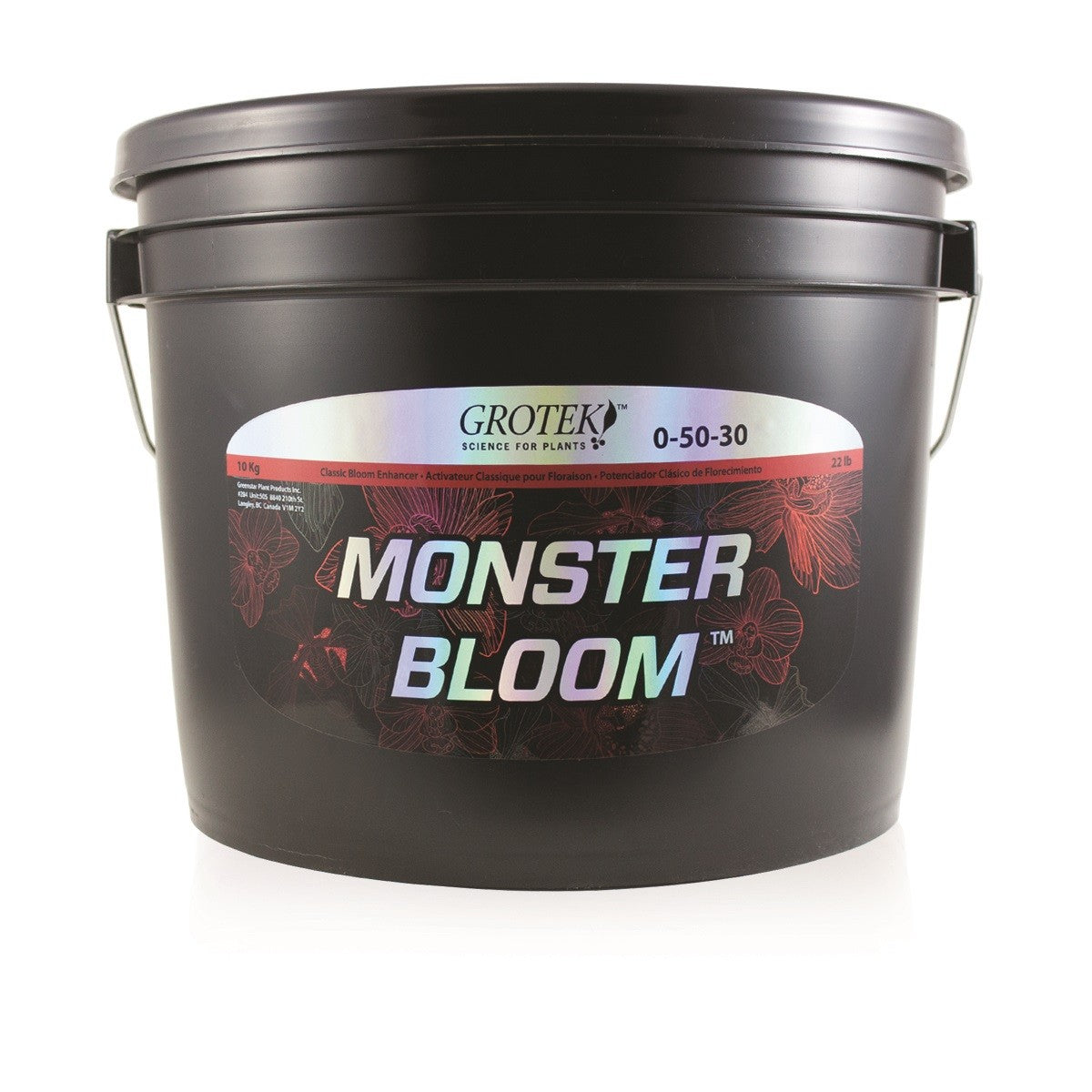 Grotek Monster Bloom 10 kg pohled zepředu