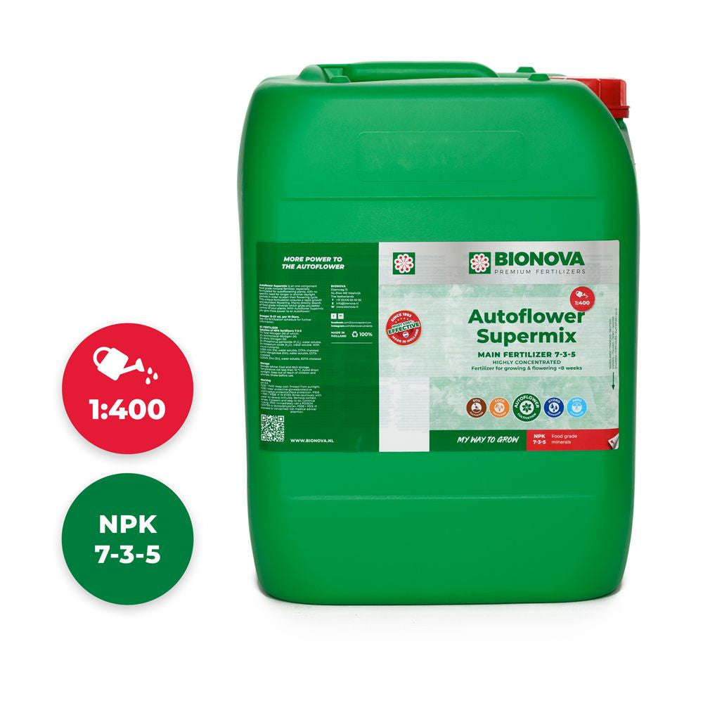 BioNova AutoFlower Supermix 20 l pohled zepředu