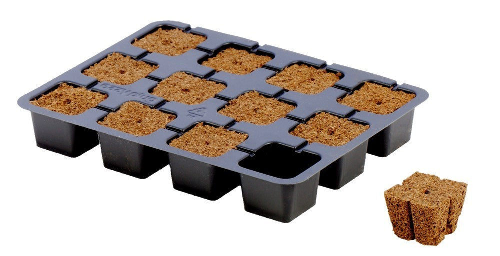 HGA Garden Eazy Plug CT12 Tray, sadbovač a kostky, 19x14.5x3 cm pohled zepředu