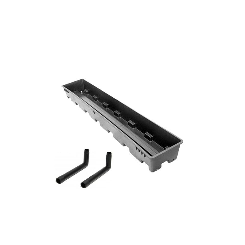 Libra truhlík 103x18x10 cm s 2x L odtok pohled zezadu