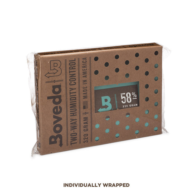 Boveda 58% vlhkost, 1 ks 320 g boční pohled
