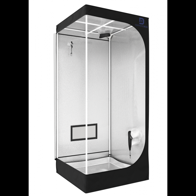 Diamond Box Silver SL70, 70x70x200cm side view