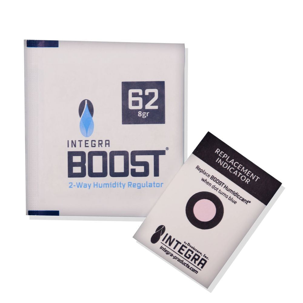 Integra Boost 8 g, 62% vlhkost, BOX 300 ks pohled zepředu