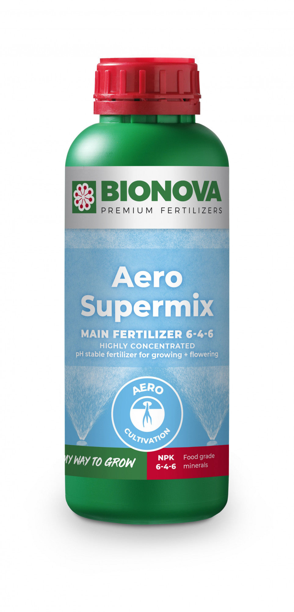 BioNova Aero Supermix 1 l boční pohled