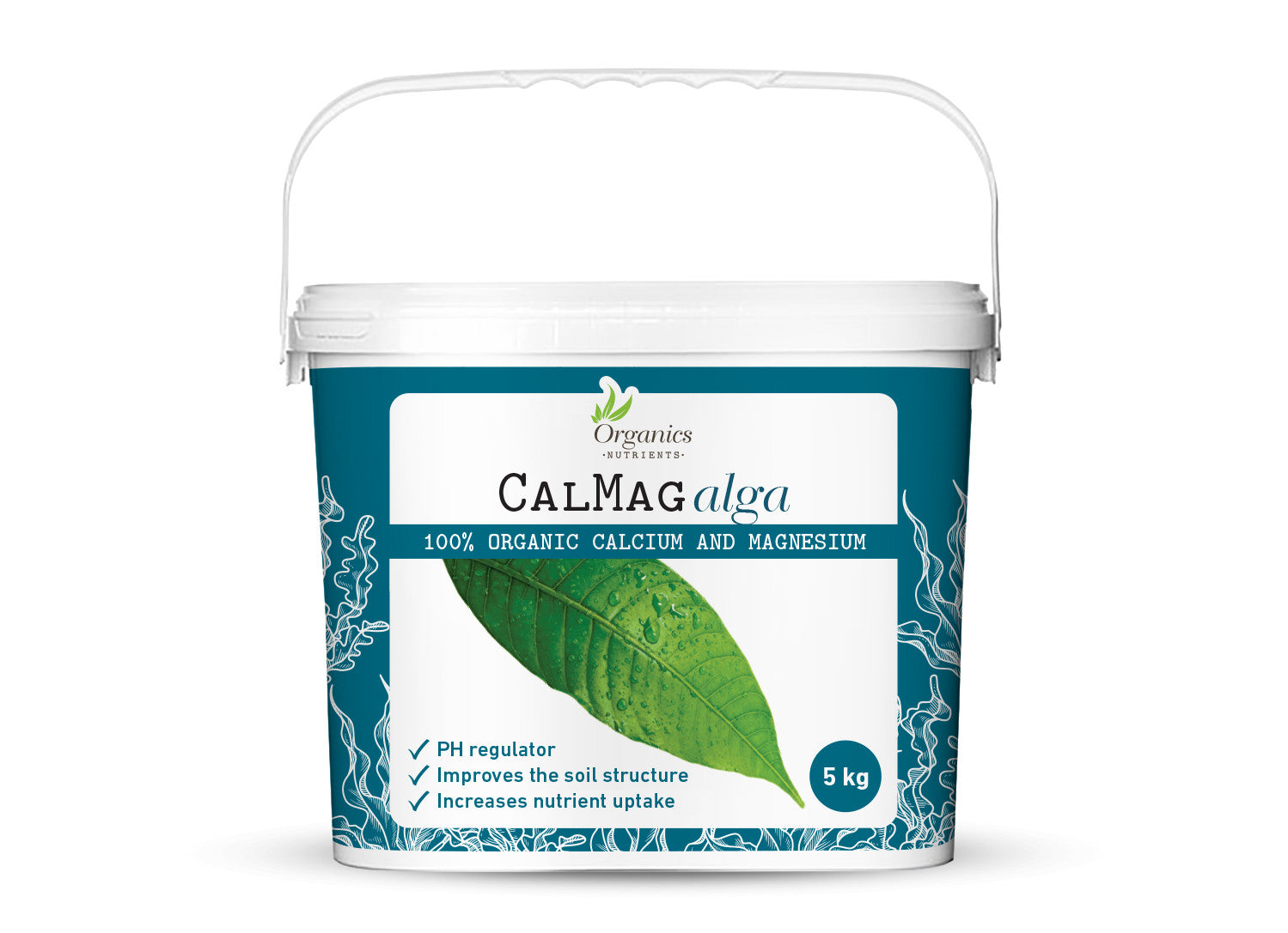 Organics Nutrients Calmag Alga 5 kg boční pohled