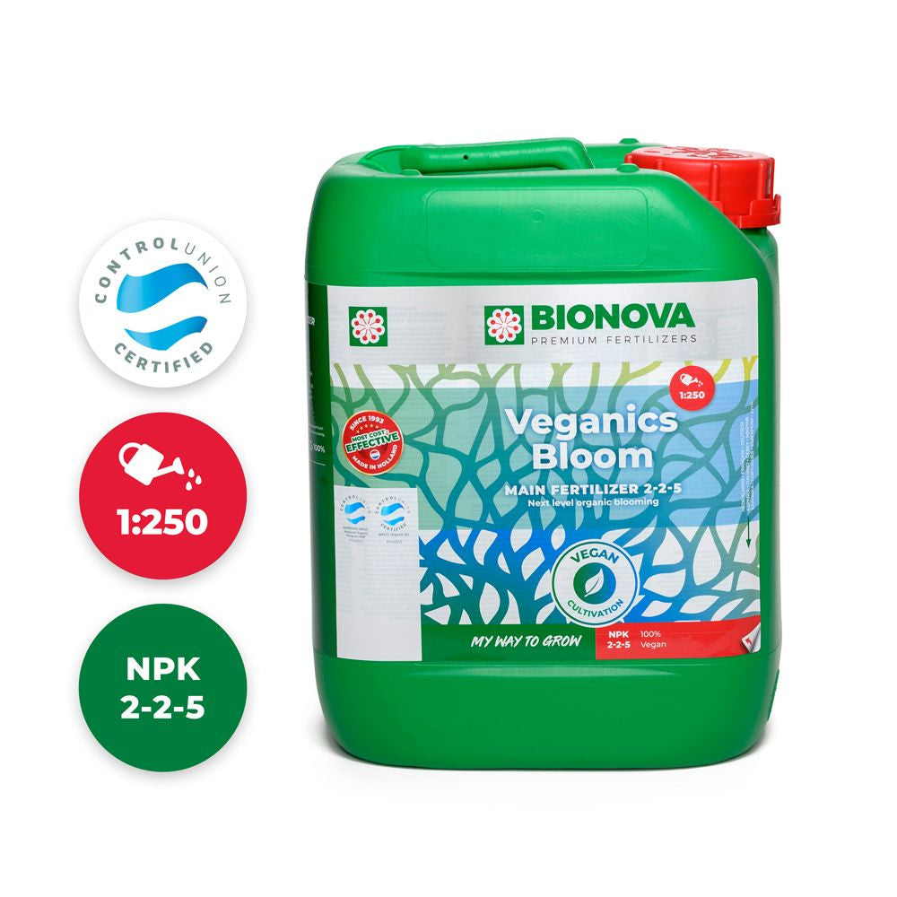 BioNova Veganics Bloom 5 l pohled zepředu