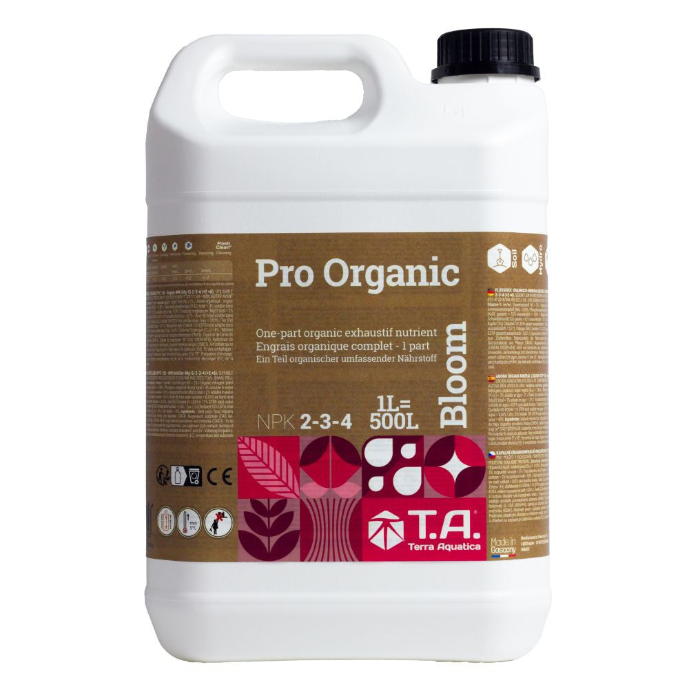 Terra Aquatica Pro Organic Bloom 10 l pohled zepředu