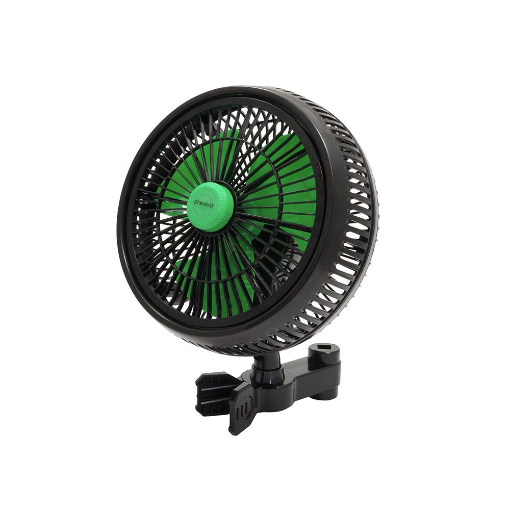 Provent Clip Fan 20W, dvourychlostní oscilační ventilátor průměr 25 cm boční pohled