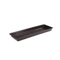 Plastkon planter saucer Extra Flor Anthracite, 58.3x16.5x4 cm front view