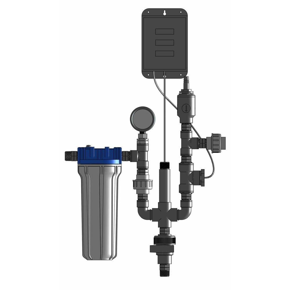 Dosatron 3/4" Monitor Plumbing Kit (bez Bluelab Monitor) pohled zepředu