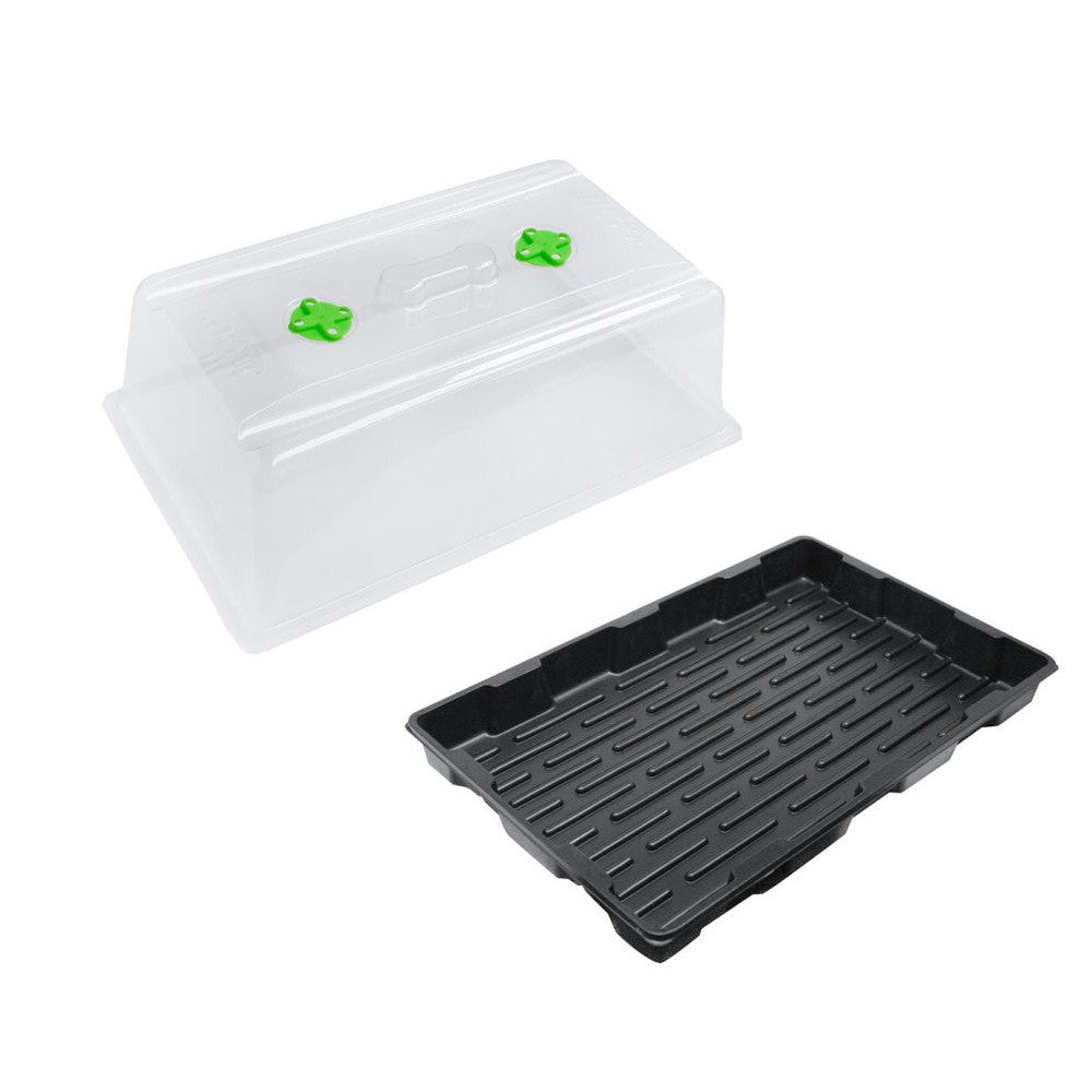 Root!t skleník II, nevyhřívaný,  s prolisem pro svítidlo, 57x37x20 cm pohled zepředu