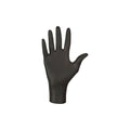 Mercator Nitrylex Classic BLACK gloves L, 100 pcs front view