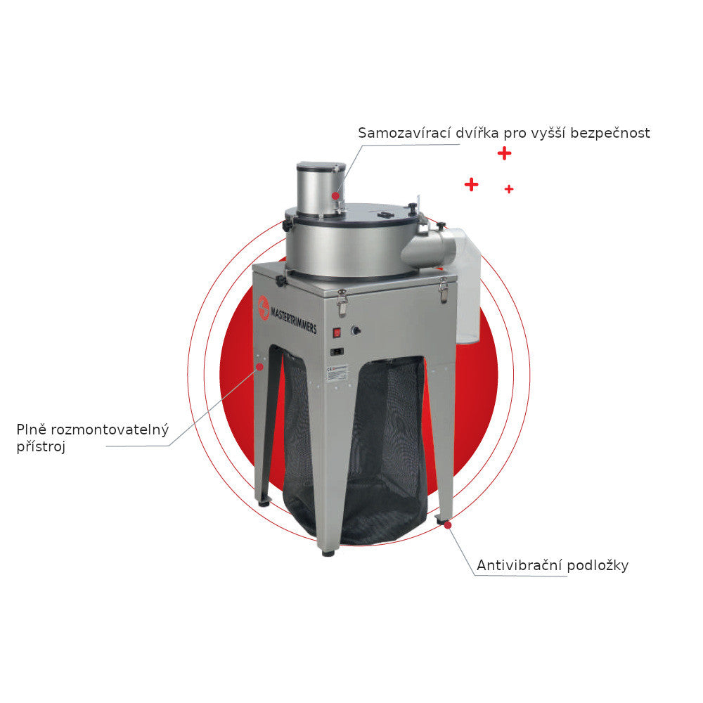 Master Trimmer MT Professional 50, pro mokrý trim pohled zezadu