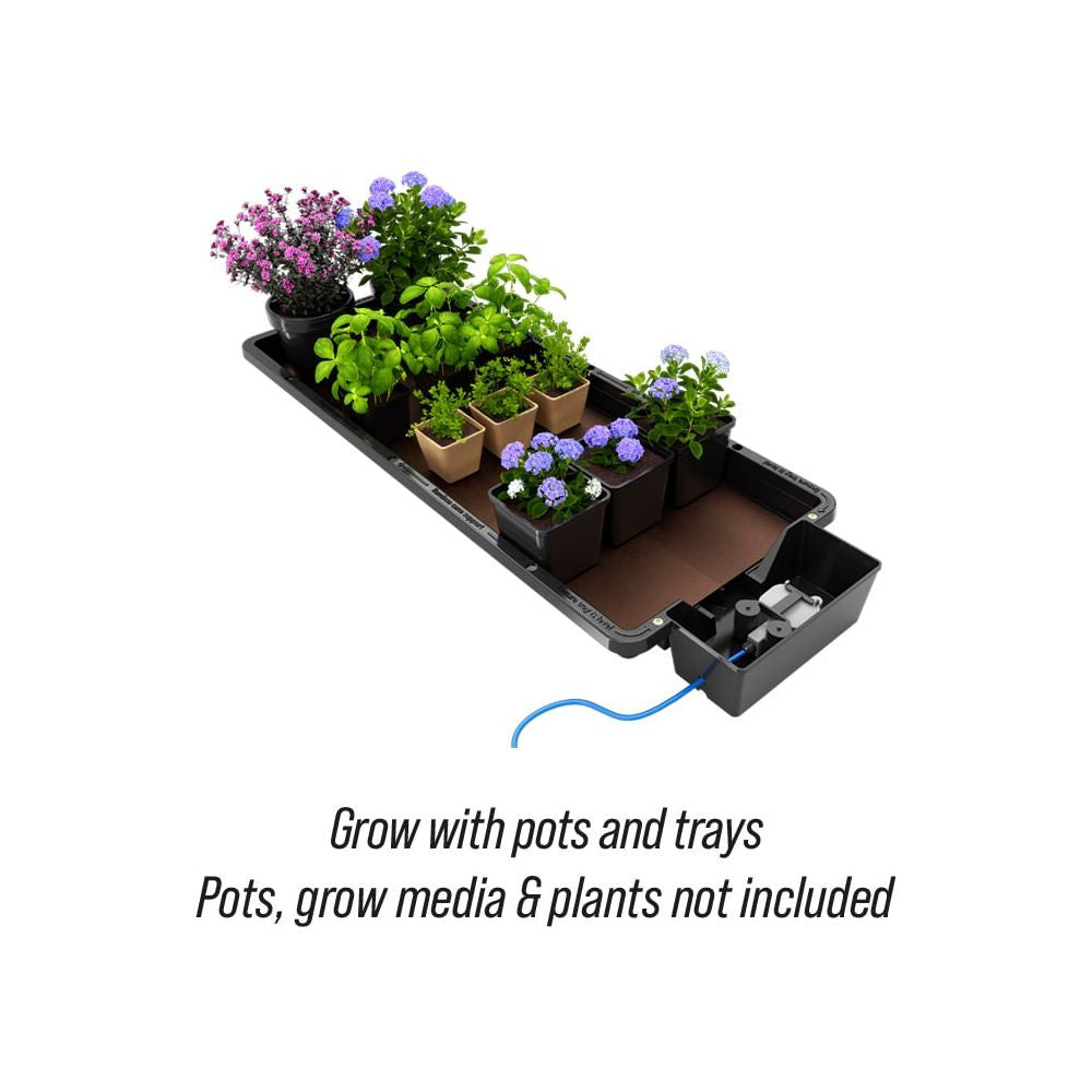 Autopot Tray2Grow systém, 111.5x41x9.5 cm druhý boční pohled