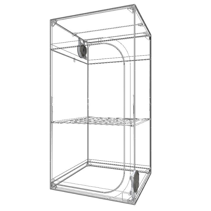 Secret Jardin Dark Street 90x90x178 cm, DS90 R4.0 pohled zezadu