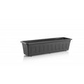 Plastkon Garden trough Brown, 60x17x15 cm front view