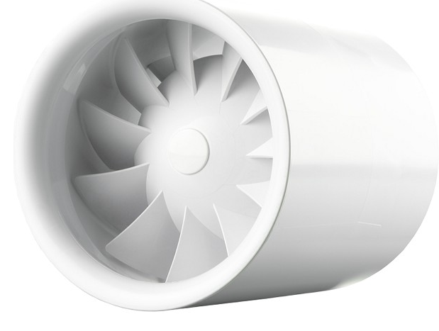 Ventilateur Vents Quietline 150 mm - 335 m3/h, vue de côté