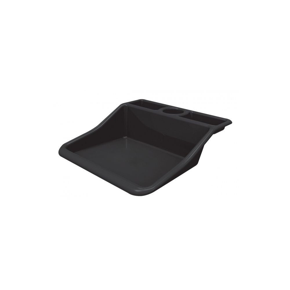 Garland podmiska plast Tidy Tray Black Compact s pultem 49x50x15 cm pohled zepředu