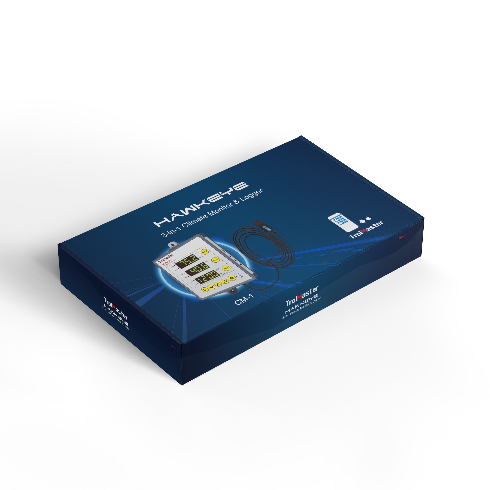 Trolmaster Hawkeye 3-in-1 Monitor & Logger & Sensor (CM-1) druhý boční pohled