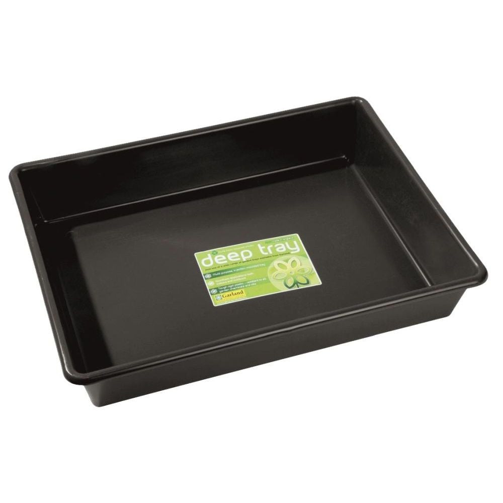 Garland podmiska plast Deep Tray Black 53x40x9.5 cm pohled zepředu