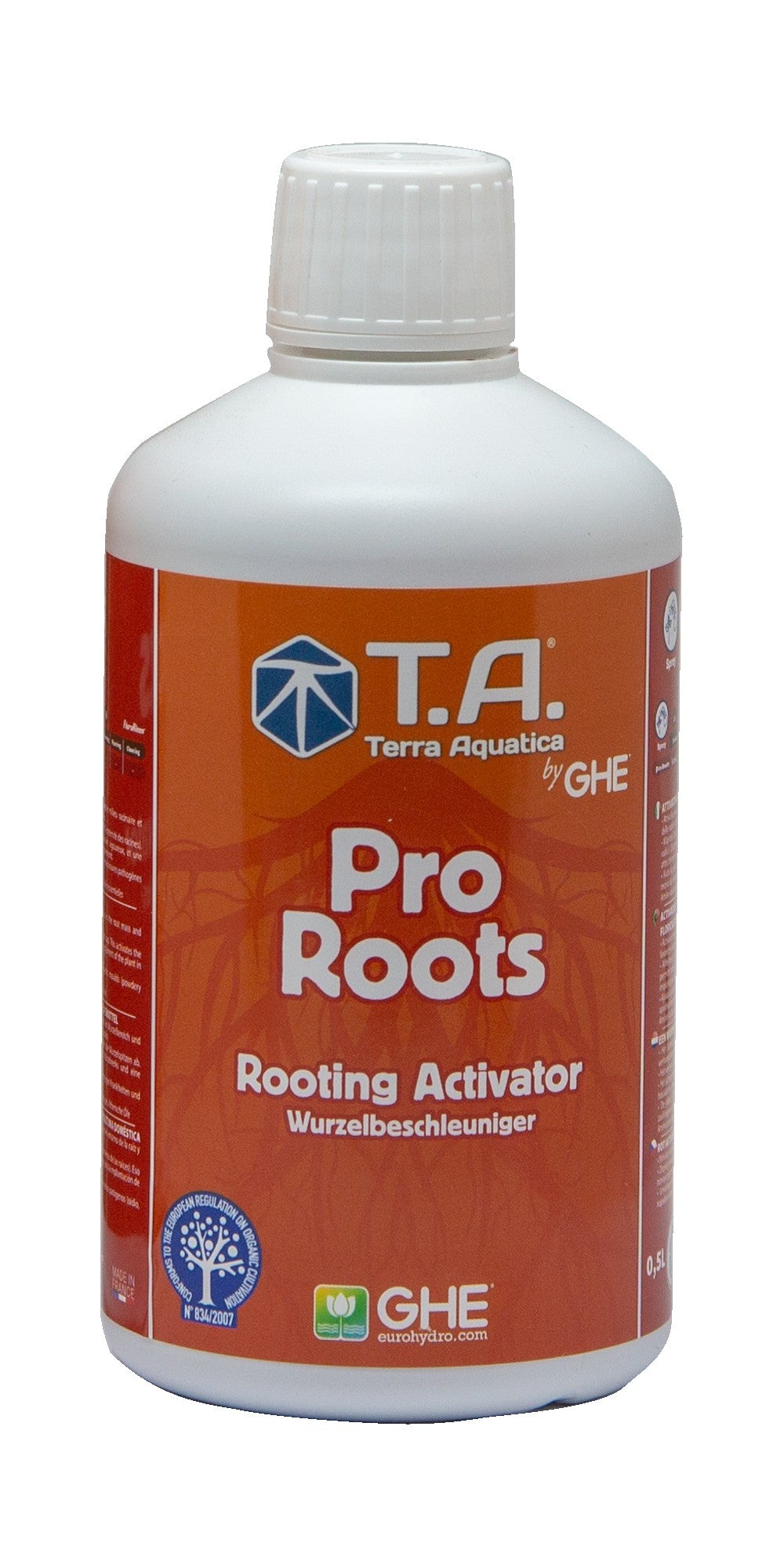 Terra Aquatica Pro Roots Organic 500 ml boční pohled